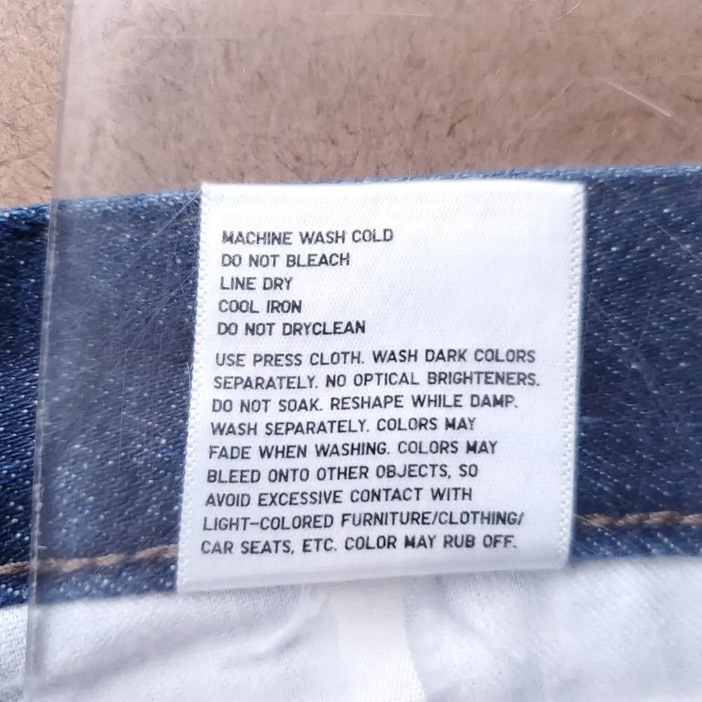 Uniqlo Selvedge Slim Straight Jeans Men 30 Blue 23.5